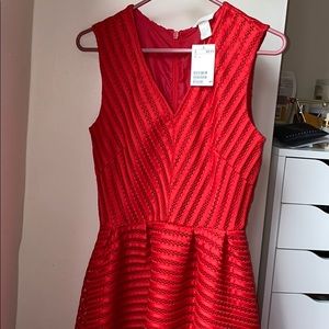 Red cocktail dress